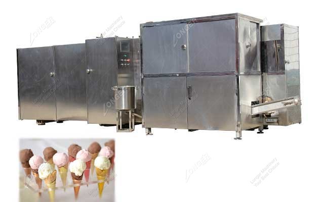 Automatic waffle cone machine