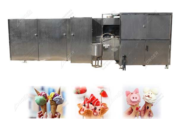 waffle ice cream cone making machine